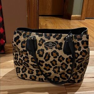 Coach leopard bag